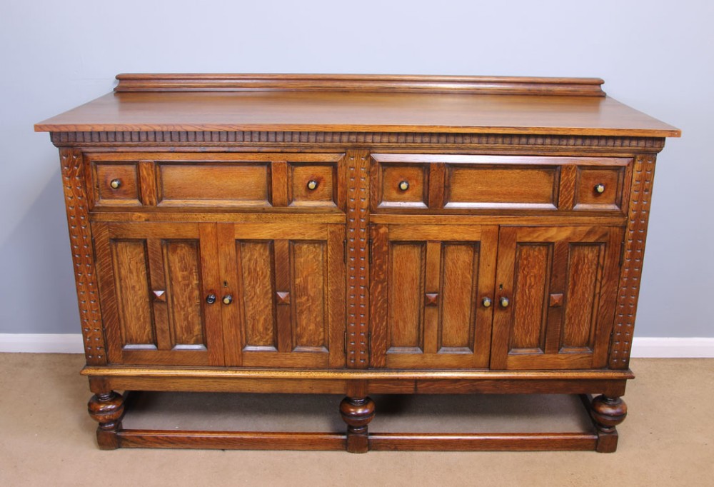 Antique Oak Sideboard Dresser Base