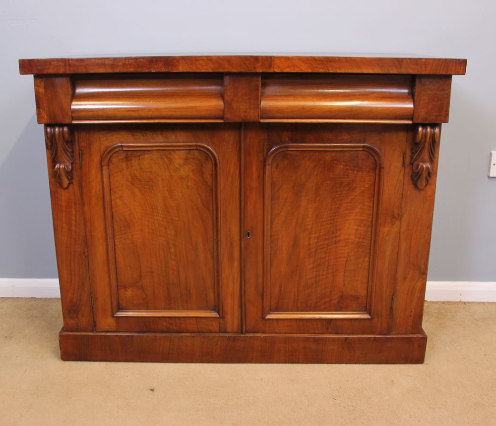 Antique Walnut Chiffonier Sideboard Base. 