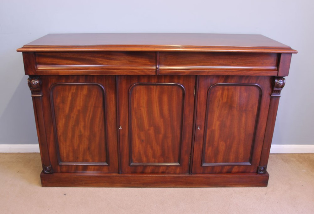 Antique Victorian Mahogany Chiffonier Sideboard Server