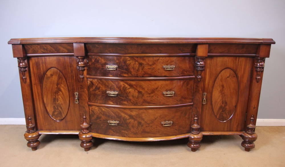 Antique Victorian Mahogany Sideboard Dresser Base