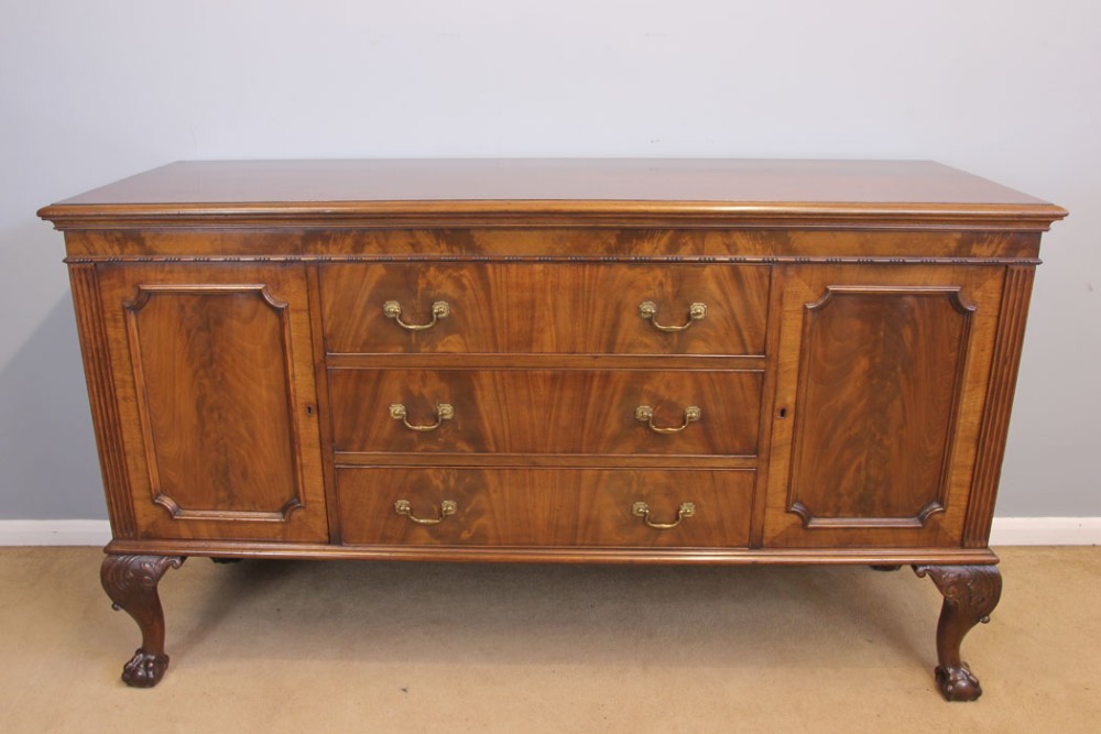 Antique Mahogany Chiffonier Sideboard Server