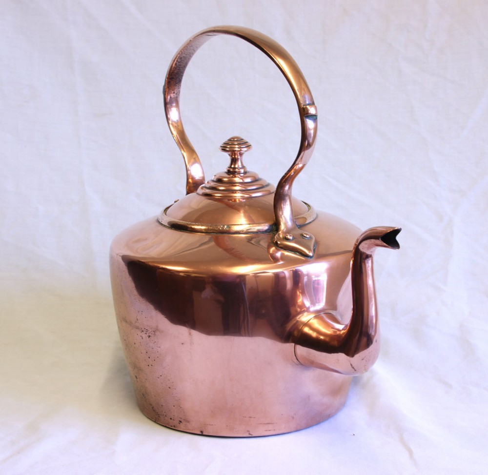 Antique Victorian Copper Kettle