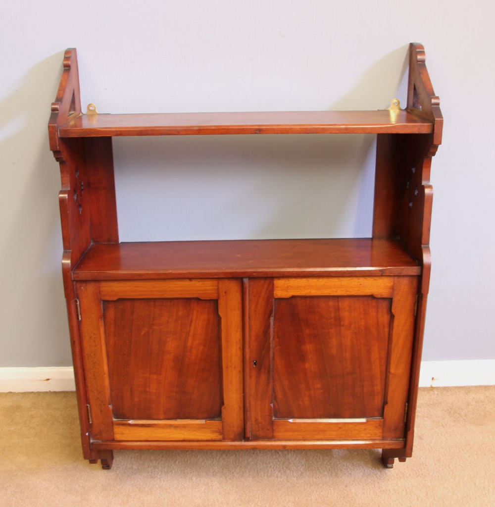 Antique 19th Century Mahogany Wall Cabinet.