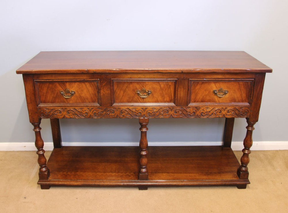 Period Style Oak Antique Dresser Base