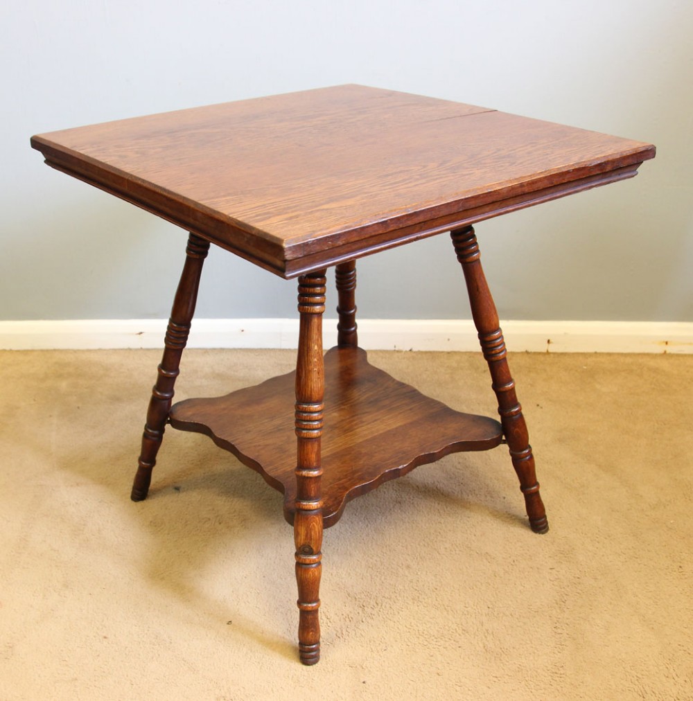 Antique Arts Craft Oak Occasional Side Table