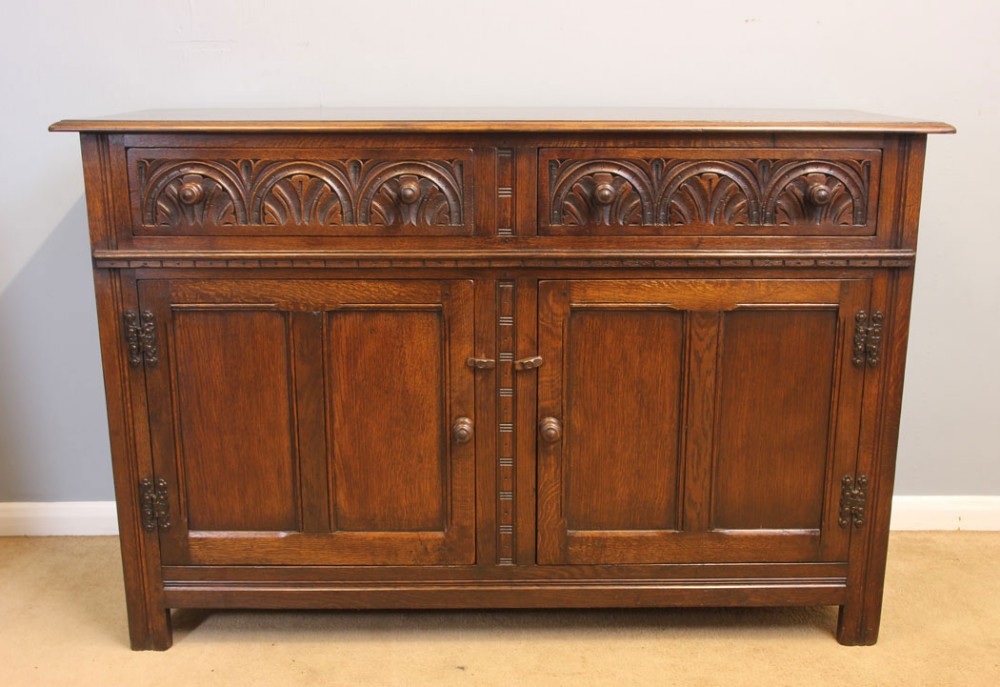 Antique Oak Sideboard Dresser Base
