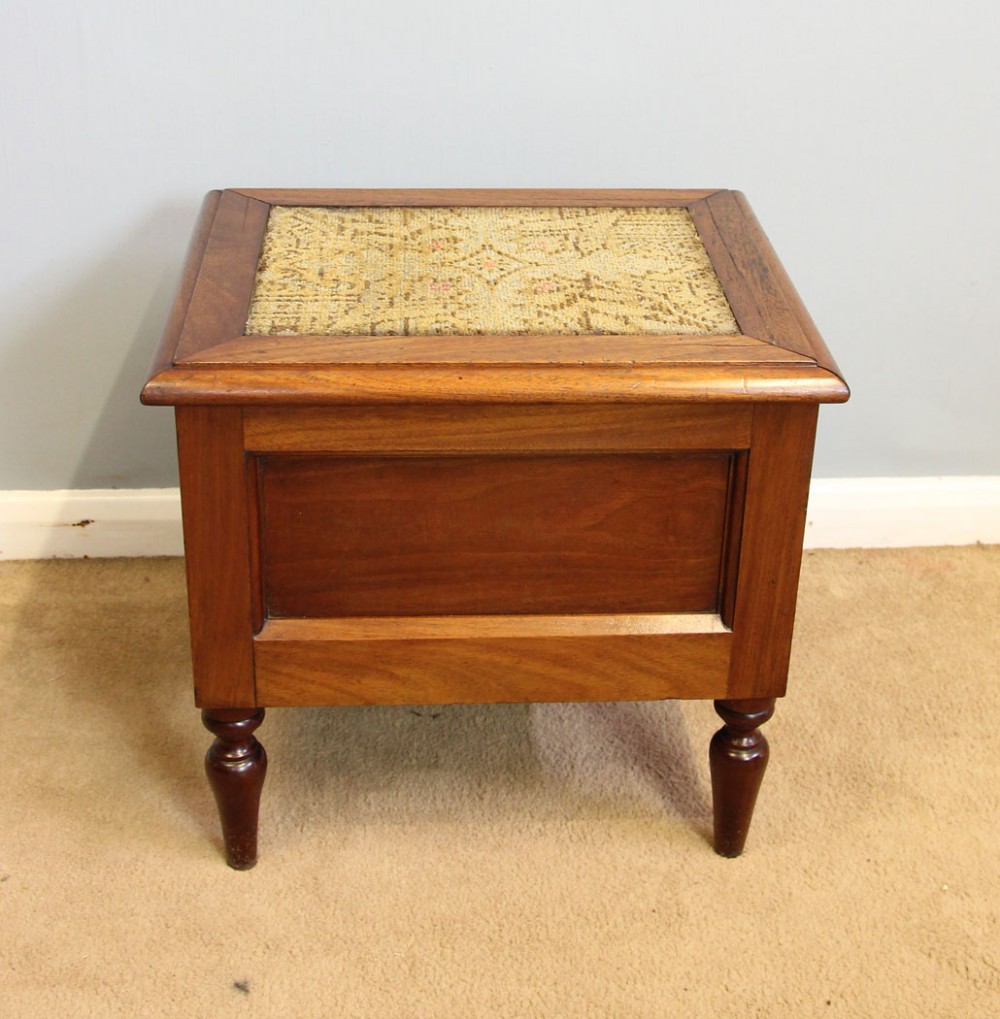 Antique Victorian Mahogany Commode Low Table.