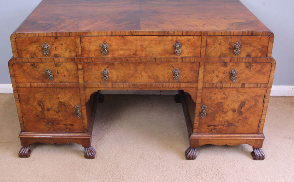 Antique Burr Walnut Dressing Table