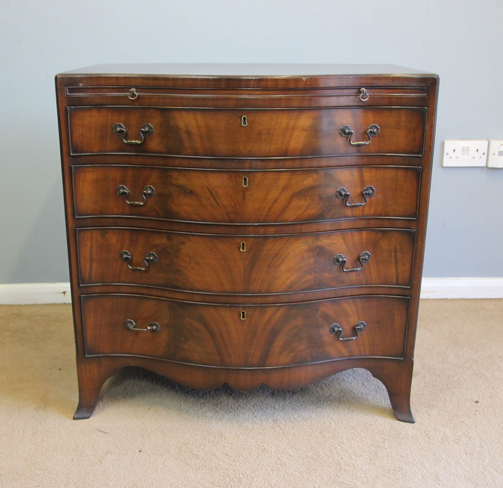 Small Georgian Style Antique Mahogany Chest of Drawers