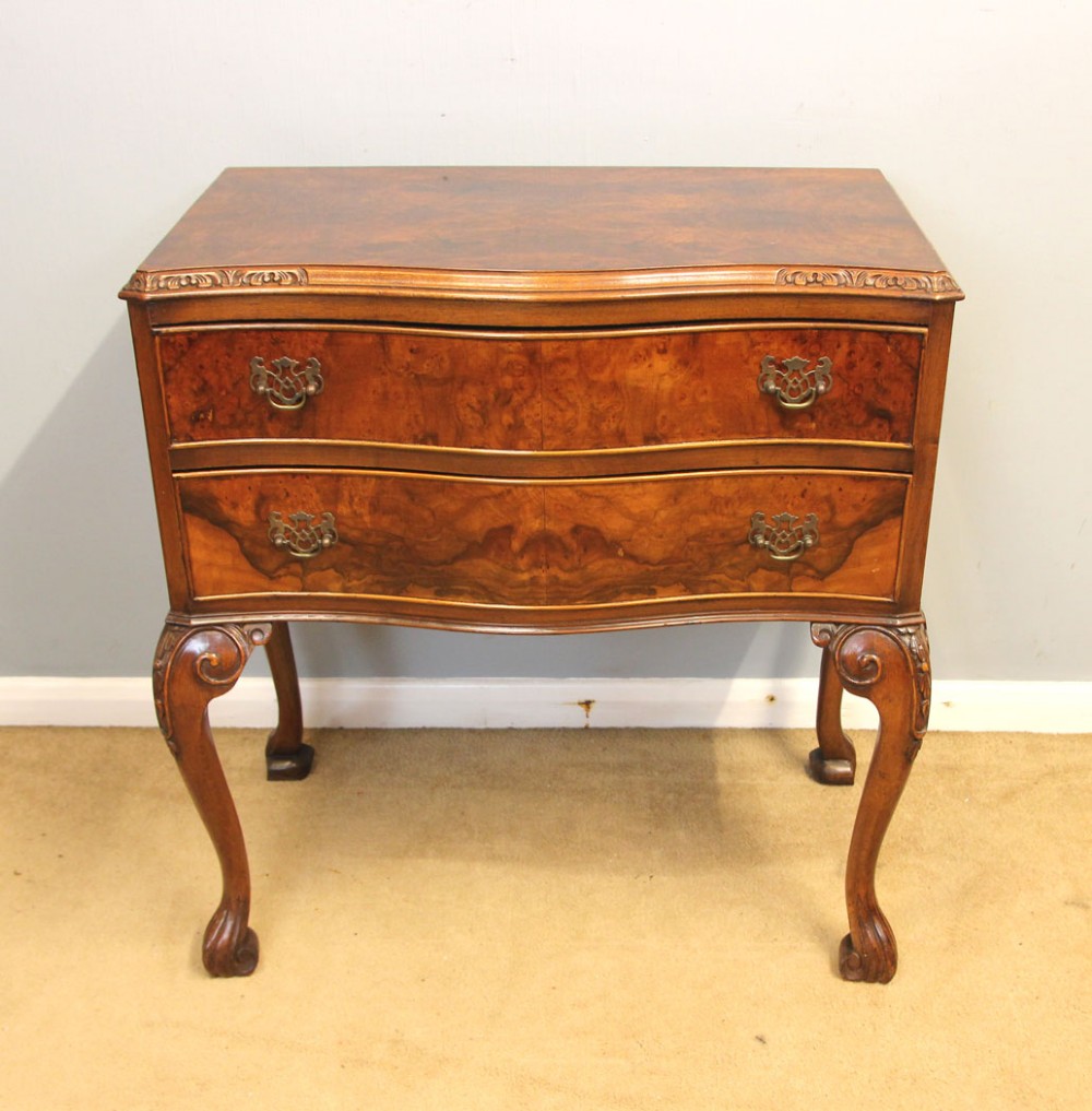 Antique Burr Walnut Side Table