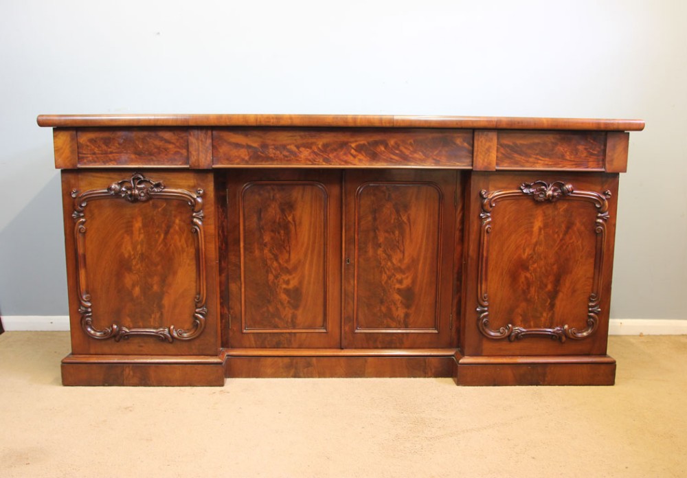 Antique Victorian Mahogany Chiffonier Sideboard Base