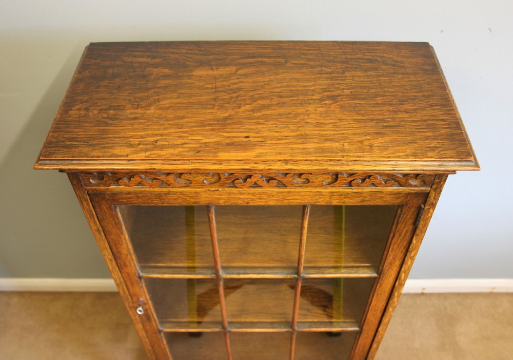 Antique Oak Small Bookcase View IX