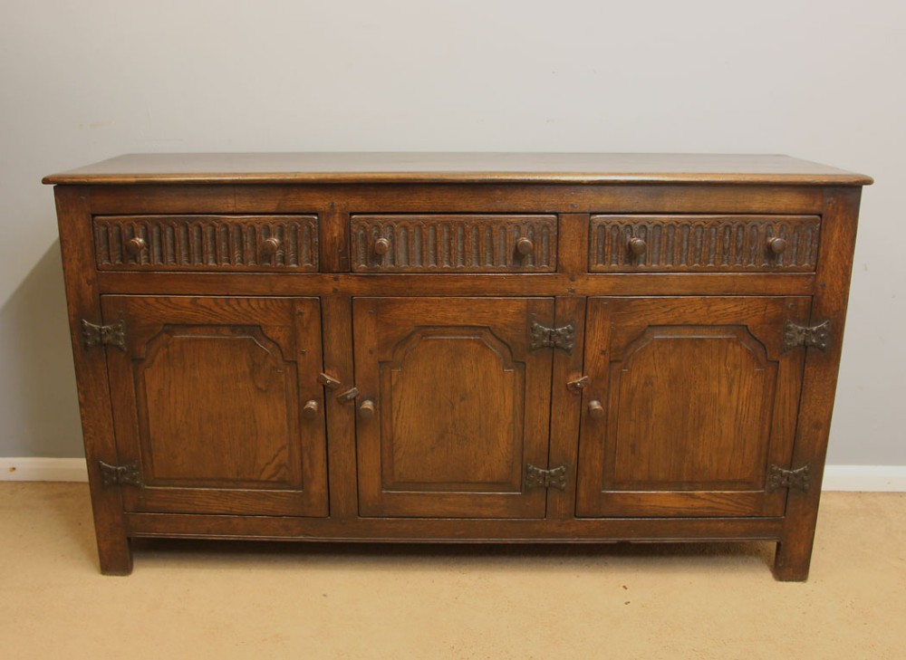 Antique Oak Sideboard Dresser Base
