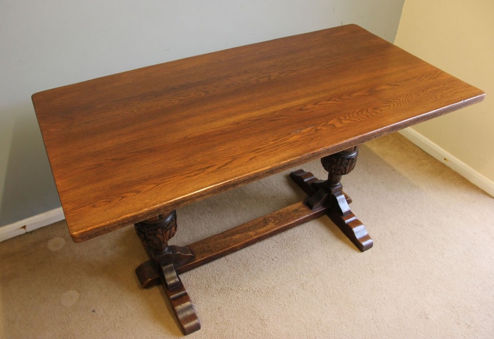 Antique Oak Refectory Dining Table