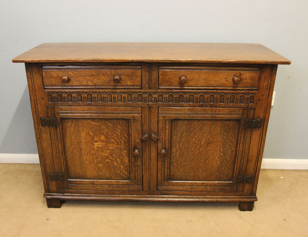 Antique Oak Sideboard Dresser Base