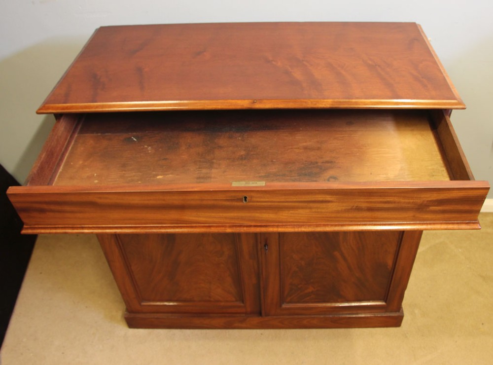 Antique Mahogany Chiffonier Sideboard Base View X