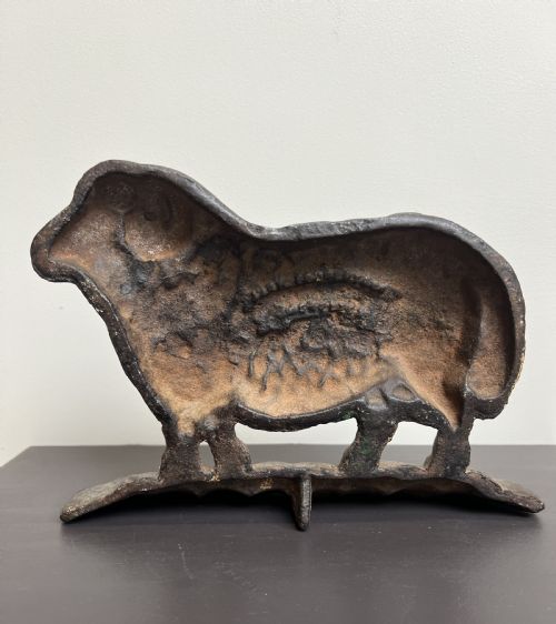 19TH CENTURY CAST IRON DOORSTOP RAM - ADDITIONAL PHOTO 5