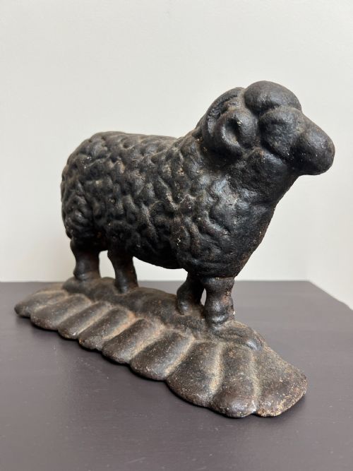 19TH CENTURY CAST IRON DOORSTOP RAM - ADDITIONAL PHOTO 6