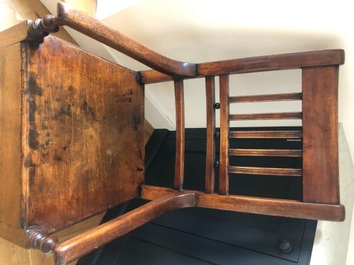 ANTIQUE GEORGIAN ROCKING CHAIR - ADDITIONAL PHOTO 2