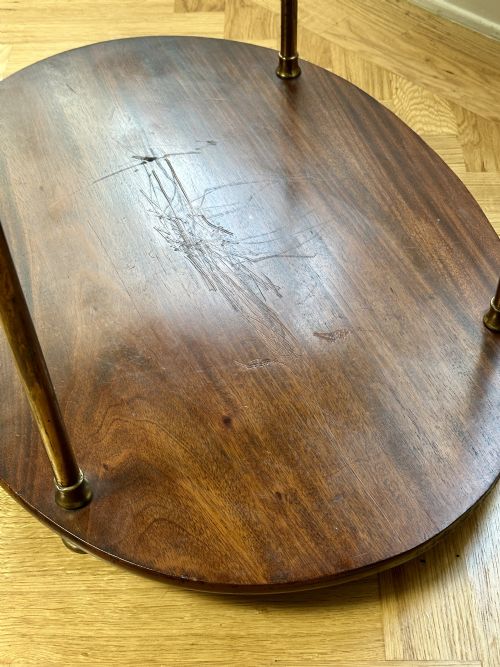 ANTIQUE MAHOGANY BRASS CAMPAIGN WASHSTAND CIRCA 1880 - ADDITIONAL PHOTO 5
