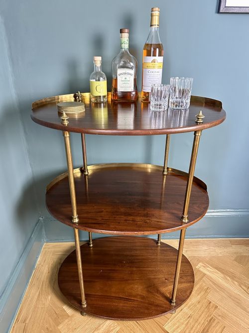ANTIQUE MAHOGANY BRASS CAMPAIGN WASHSTAND CIRCA 1880 - ADDITIONAL PHOTO 6
