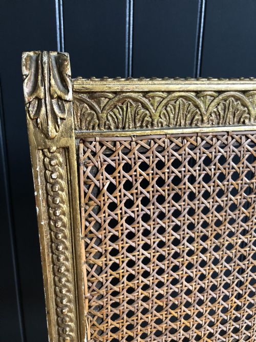 REGENCY GILTWOOD AND CANE SEATED OCCASIONAL CHAIR - ADDITIONAL PHOTO 2