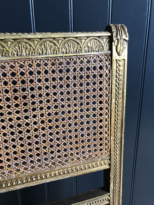 REGENCY GILTWOOD AND CANE SEATED OCCASIONAL CHAIR - ADDITIONAL PHOTO 3