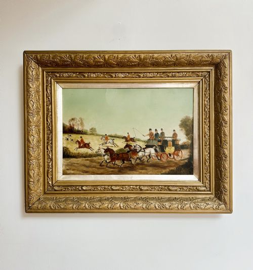 PAIR OF SIGNED 1910 FOX HUNTING OIL PAINTINGS EQUESTRIAN SPORTING SCENES PHILIP HENRY RIDEOUT 18601920 - ADDITIONAL PHOTO 2