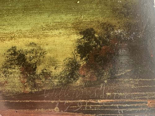 18TH CENTURY HORSE PAINTING OIL ON PINE PANEL SIGNED W WILLIAMS PINXIT 1791 ATTRIBUTED WILLIAM WILLIAMS 17271791 - ADDITIONAL PHOTO 4
