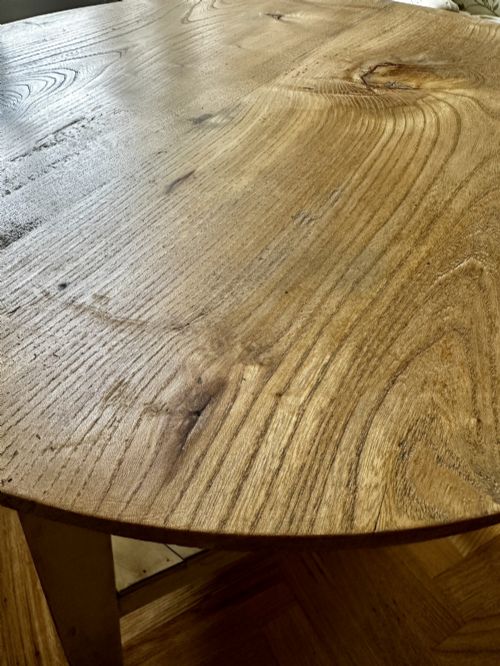 DECORATIVE ELM CRICKET TABLE - ADDITIONAL PHOTO 2