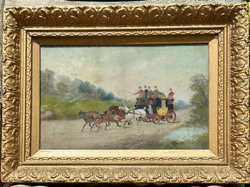 PAIR OF EDWARDIAN COACHING OILS BY PHILIP RIDEOUT BRITISH 18601920 - ADDITIONAL PHOTO 2