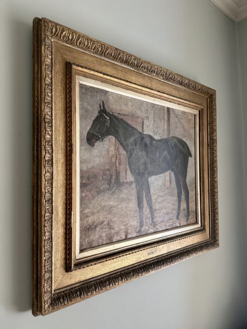 MAGNIFICENT 19TH C EQUINE PORTRAIT OF VAGRANT BY FRED FITZPATRICK DATED 1896 PROVENANCE TO REGINALD HERBERT SPENCE'S GALLERY DUBLIN - ADDITIONAL PHOTO 7
