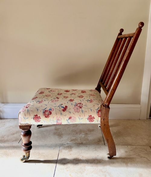 Antique Spindle-back Slipper Chair
