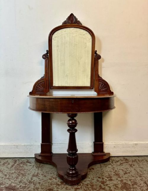 Antique Dressing table. C1880 Victorian Duchess Mahogany Mirrored. Rare