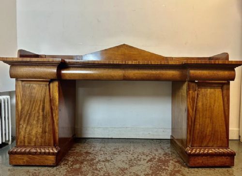 Antique Sideboard. C1830 Mahogany William IV Pedestal 190 Years Old