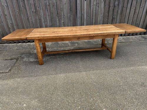 19TH CENTURY ASH FARMHOUSE TABLE - ADDITIONAL PHOTO 4