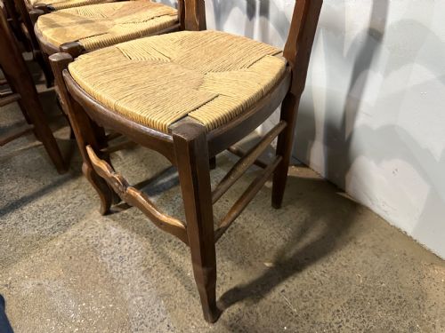 TWELVE FRENCH LADDER BACK CHAIRS - ADDITIONAL PHOTO 2