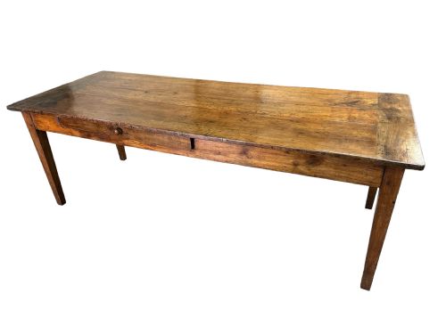 18th century walnutfruitwood farmhouse table - CATEGORY: ANTIQUE TABLES - DATED 18TH CENTURY