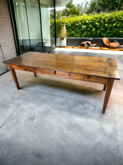 18TH CENTURY WALNUTFRUITWOOD FARMHOUSE TABLE - ADDITIONAL PHOTO 1