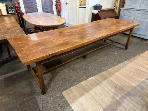 EARLY 19TH CENTURY BEECH FARMHOUSE TABLE - ADDITIONAL PHOTO 1