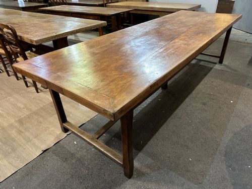 EARLY 19TH CENTURY BEECH FARMHOUSE TABLE - ADDITIONAL PHOTO 4