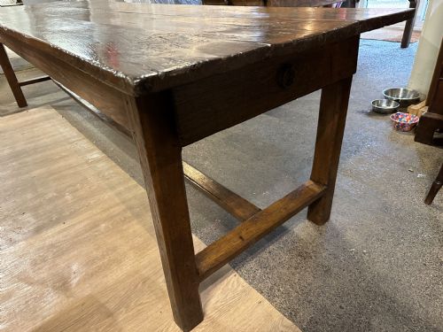 18TH CENTURY LARGE OAK FARMHOUSE DINING TABLE - ADDITIONAL PHOTO 2
