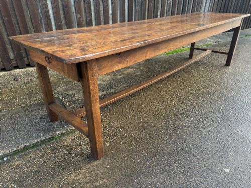 18TH CENTURY LARGE OAK FARMHOUSE DINING TABLE - ADDITIONAL PHOTO 3