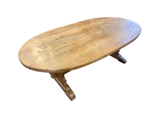 ANTIQUE OVAL ASH TRETLE TABLE - ADDITIONAL PHOTO 3