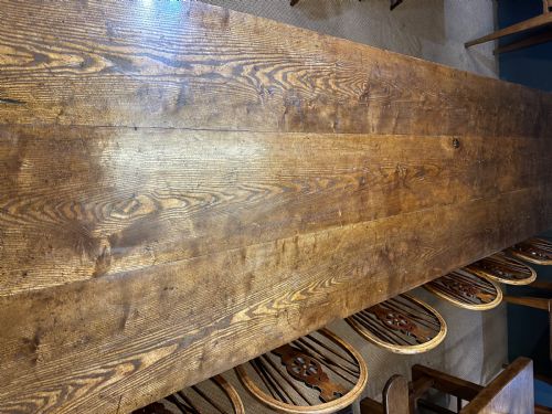 LARGE 18TH CENTURY OAKASH FARMHOUSE TABLE - ADDITIONAL PHOTO 3