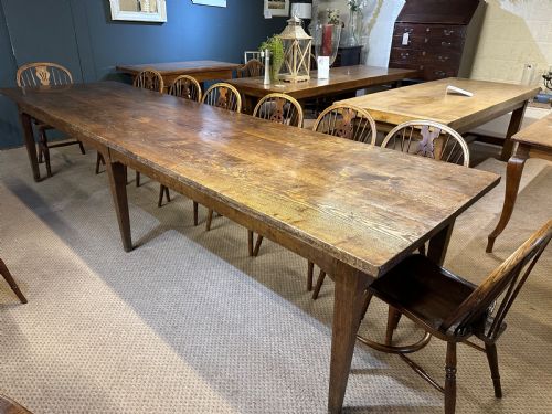 LARGE 18TH CENTURY OAKASH FARMHOUSE TABLE - ADDITIONAL PHOTO 4