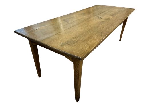 19th century oak twin plank farmhouse table - CATEGORY: ANTIQUE TABLES - DATED 19TH CENTURY