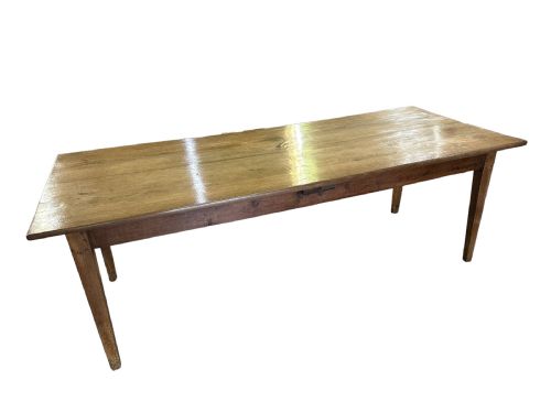 19TH CENTURY OAK TWIN PLANK FARMHOUSE TABLE - ADDITIONAL PHOTO 2