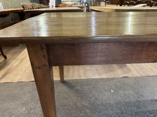 19TH CENTURY OAK TWIN PLANK FARMHOUSE TABLE - ADDITIONAL PHOTO 3