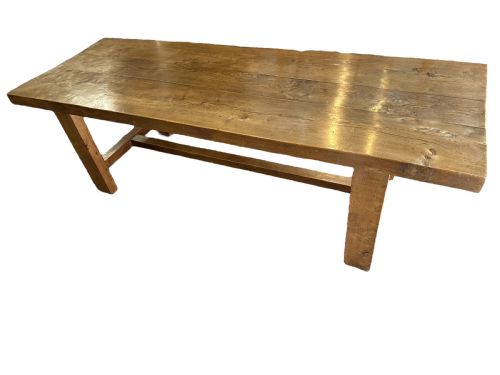 antique normandy elm farmhouse table - CATEGORY: ANTIQUE TABLES - DATED 1900